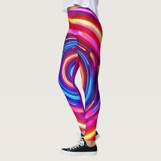 gloeiende lichtwervel leggings (Links)