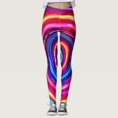 gloeiende lichtwervel leggings (Voorkant)