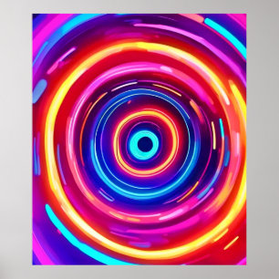 gloeiende lichtwervel poster