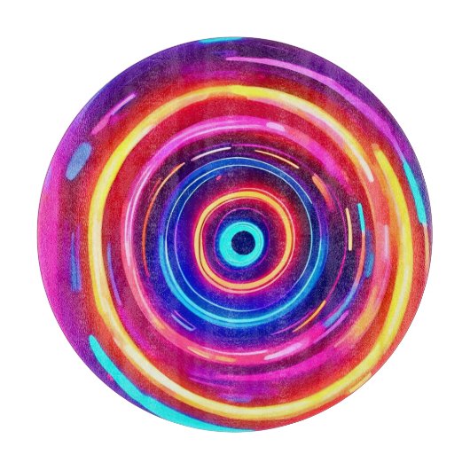 gloeiende lichtwervel snijplank (Voorkant)