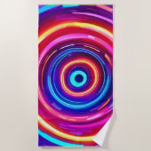 gloeiende lichtwervel strandlaken (Voorkant)