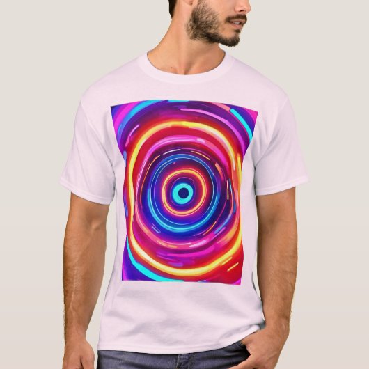 gloeiende lichtwervel t-shirt (Voorkant)