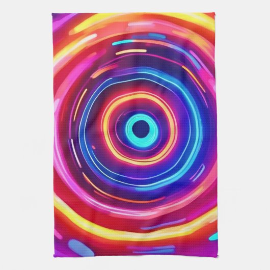 gloeiende lichtwervel theedoek (Verticaal)