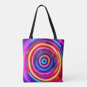 gloeiende lichtwervel tote bag (Achterkant)