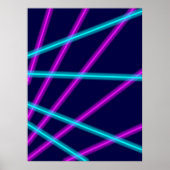 Gloeiende lijnen poster (Voorkant)
