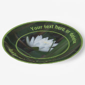 Gloeiende Lotus Lily Bloem Gepersonaliseerde Parti Papieren Bordje (Gekanteld)
