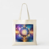 Gloeiende Lotus Mandala Abstracte Canvas tas (Achterkant)