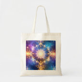 Gloeiende Lotus Mandala Abstracte Canvas tas (Voorkant)