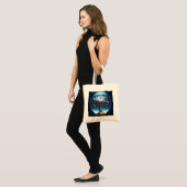 Gloeiende Lotus Wereldbol Canvas tas (Voorkant (model))