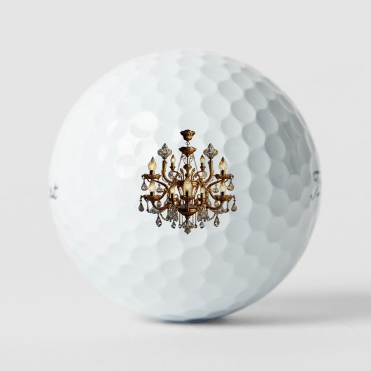 "Gloeiende luxe" Golfballen (Voorkant)
