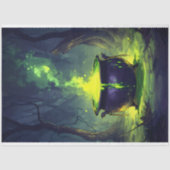 Gloeiende Magic Potion Cauldron Halloween Decoupag Tissuepapier (Voorkant)