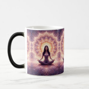 Gloeiende Mandala Meditatie Vrouw Magische Mok