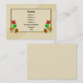 Gloeiende mapelbladeren visitekaartje (Voorkant / Achterkant)