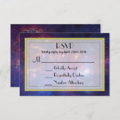 Gloeiende melkweg in de buitenruimte RSVP (Voorkant / Achterkant)