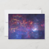 Gloeiende melkweg in de buitenruimte RSVP (Achterkant)