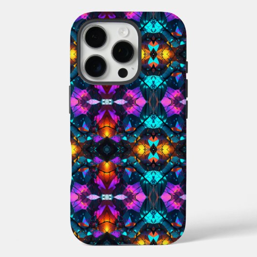 gloeiende minerale rotsformaties Case-Mate iPhone case (Achterkant)
