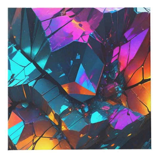 gloeiende minerale rotsformaties kubus (Rechts)