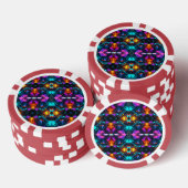 gloeiende minerale rotsformaties poker chips (Opstapeling)
