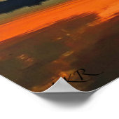 Gloeiende Morgen Wolken Gebed Poster (Hoek)