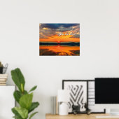 Gloeiende Morgen Wolken Gebed Poster (Thuiskantoor)