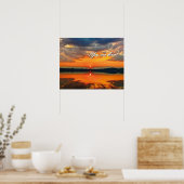 Gloeiende Morgen Wolken Gebed Poster (Keuken)