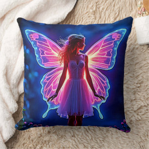 Gloeiende Mystieke Vlinder Fairy Art Kussen