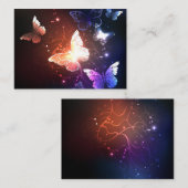 Gloeiende Nachtvlinders Advieskaart (Voorkant / Achterkant)