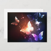 Gloeiende Nachtvlinders Briefkaart (Voorkant / Achterkant)