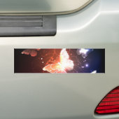 Gloeiende Nachtvlinders Bumpersticker (Op auto)