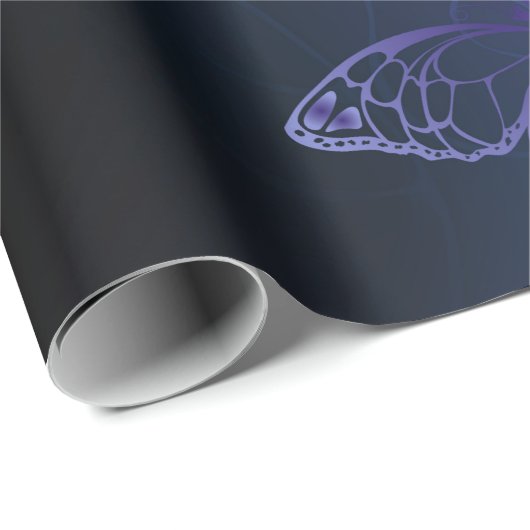 Gloeiende Nachtvlinders Cadeaupapier (Rol Hoek)