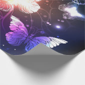 Gloeiende Nachtvlinders Cadeaupapier (Hoek)