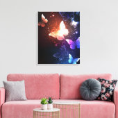 Gloeiende Nachtvlinders Canvas Afdruk (Insitu (Woonkamer))