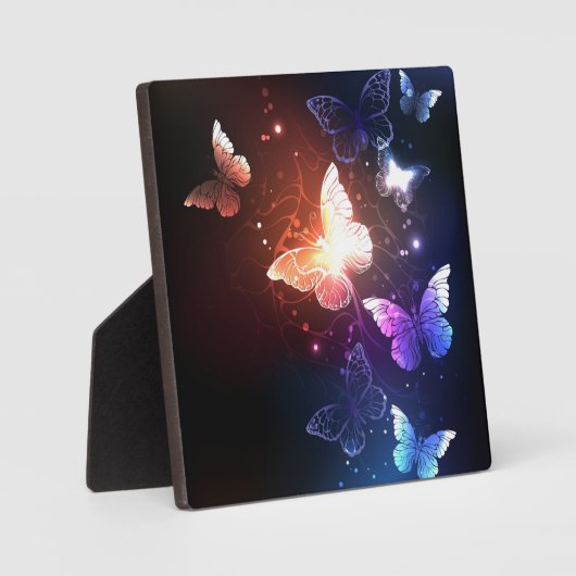 Gloeiende Nachtvlinders Fotoplaat (Voorkant)