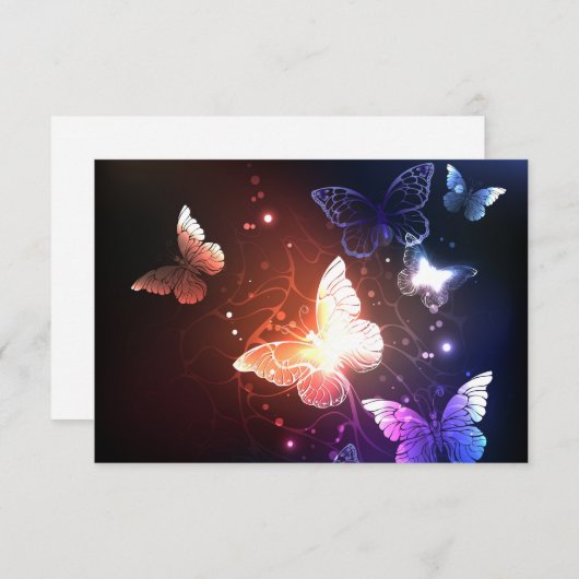 Gloeiende Nachtvlinders Informatiekaartje (Voorkant / Achterkant)