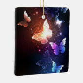 Gloeiende Nachtvlinders Keramisch Ornament (Rechts)