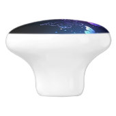 Gloeiende Nachtvlinders Keramische Knop (Zijkant)