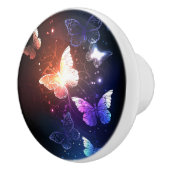 Gloeiende Nachtvlinders Keramische Knop (Rechts)