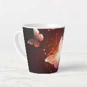 Gloeiende Nachtvlinders Latte Mok (Linkerhoek)