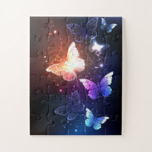 Gloeiende Nachtvlinders Legpuzzel