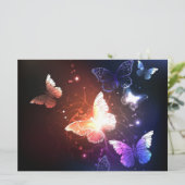 Gloeiende Nachtvlinders Menu (Staand voorkant)