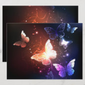 Gloeiende Nachtvlinders Menu (Voorkant / Achterkant)