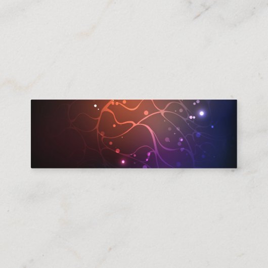 Gloeiende Nachtvlinders Mini Visitekaartje (Achterkant)