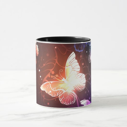 Gloeiende Nachtvlinders Mok (Midden)