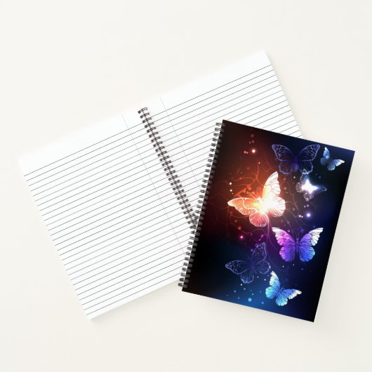 Gloeiende Nachtvlinders Notitieboek (Binnen)