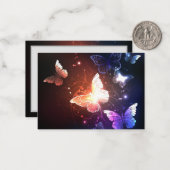 Gloeiende Nachtvlinders Notitiekaartje (Voorkant / Achterkant in situ)