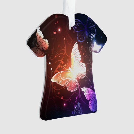 Gloeiende Nachtvlinders Ornament (voorkant)