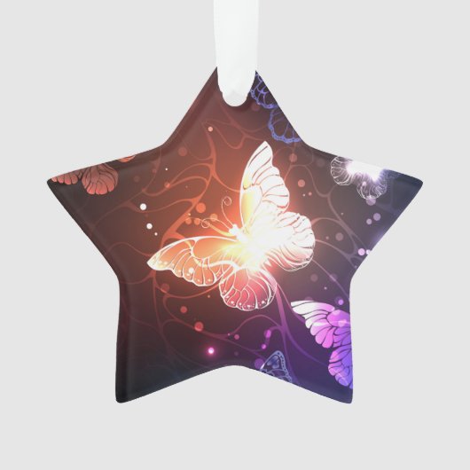 Gloeiende Nachtvlinders Ornament (voorkant)