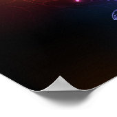 Gloeiende Nachtvlinders Poster (Hoek)