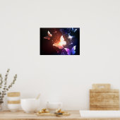Gloeiende Nachtvlinders Poster (Keuken)