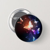 Gloeiende Nachtvlinders Ronde Button 5,7 Cm (Voorkant /achterkant)